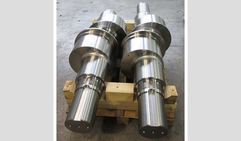 Eccentric shaft for walking beam lifting